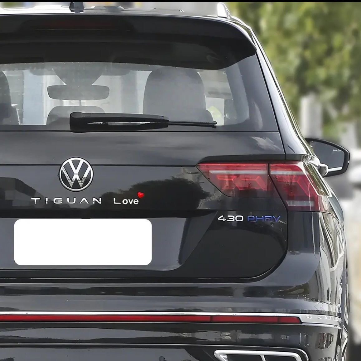 Подходит для Volkswagen Tiguan L модифицированные наклейки с любовными письмами TIGUAN L забавные креативные наклейки для украшения заднего вида