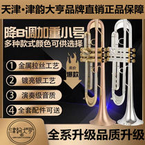 Brand new B-flat trumpet instrument for beginners students to take exams for professional band and college drum and bugle corps