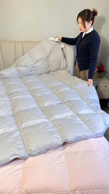 Duvet Cover Semi-Finished Product, Self-Filling with Down, 100% Cotton, Anti-Shedding, Quilt Cover, Inner Core Fabric, 120 Count