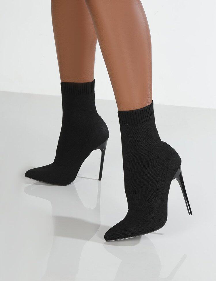 Сексуальные носки ботинки вязание STCH Boots High Hells for Women Fas 