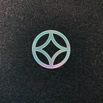 Mother-of-pearl copper coin pattern luminous shell green shell lacquer lacquerware