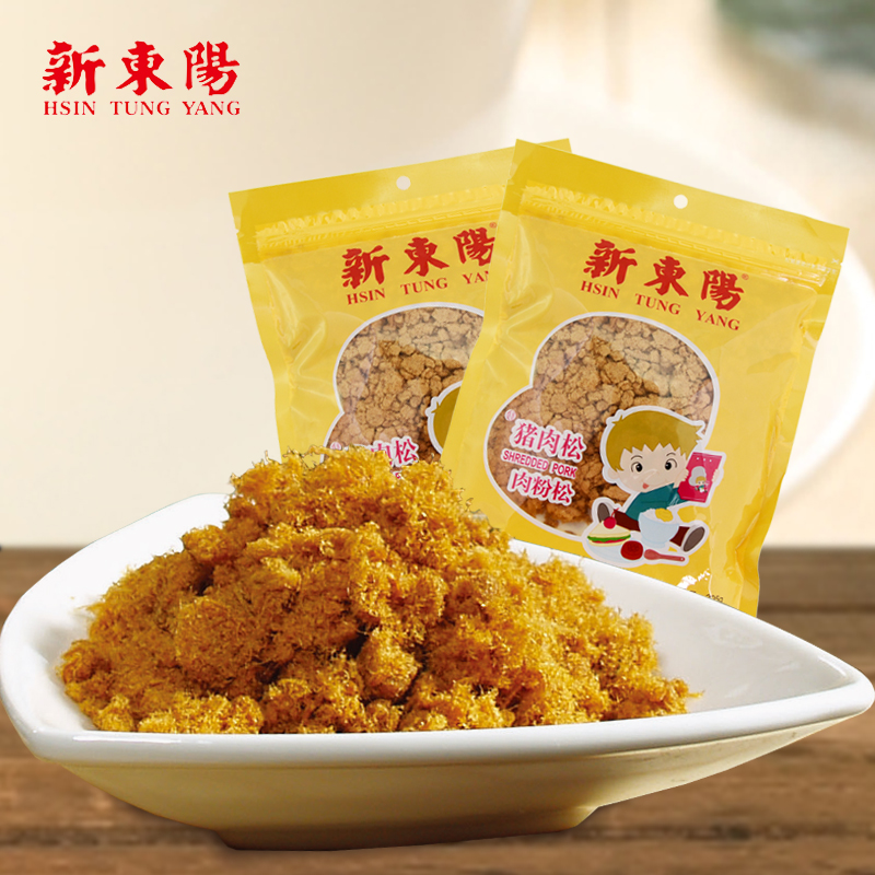 (New Dongyang flagship store)Pork floss (meat powder pine)Seaweed children's sushi with leisure snacks 205g*2