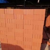 Clay brick fair faced brick 240*115*50 fired brick 200*100 garden red brick six-sided light right angle manufacturer
