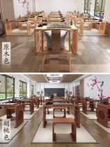 Chinese traditional Chinese culture table guqin table and stools solid wood calligraphy table calligraphy practice table antique calligraphy and painting table tea art table Go table and chairs