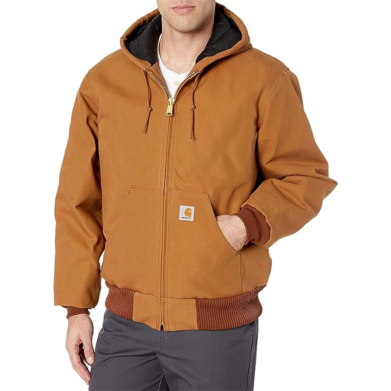Carhartt J140 106673 American Workwear Heavyweight Native Canvas Sports Hooded Jacket Thickeneded
