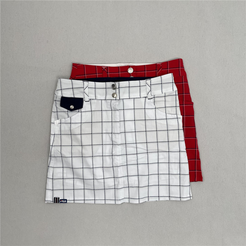 Only M-L Too Large Golf Women's Spring and Autum Short Skirts Plaid Quick-Drying Elastic Golf Clothing for Women