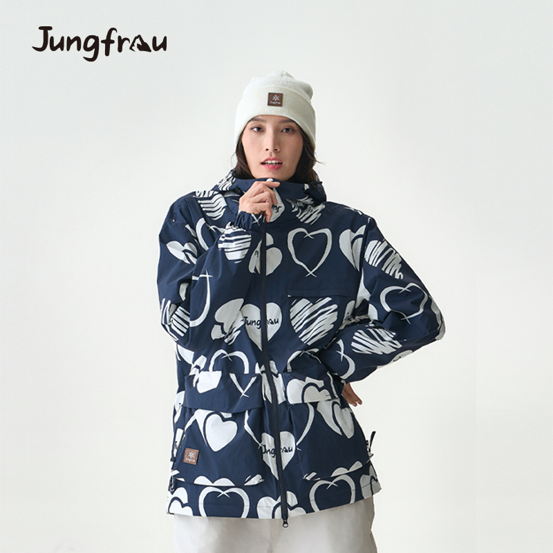 Jungfrau Jiaofefirst Series 2L Fleece-Lined Ski Jacket Waterproof, Windproof, Warm and Breathable