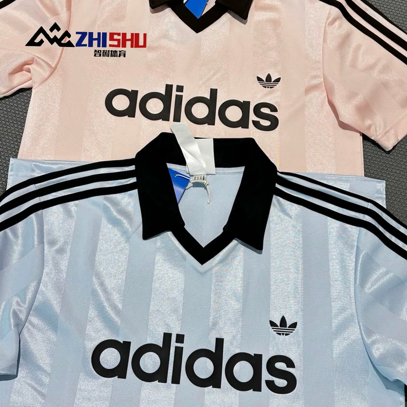Adidas Retro Sports Style Striped Short-Sleeved Breathable Polo Shirt Ke3580 Ke2453