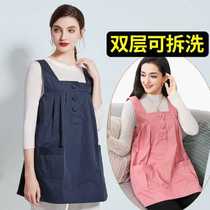 Autumn and winter bellyband clothing for work radiation protection clothing maternity clothing double-layer outer tops pregnancy work clothes for women