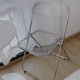 ins ເກົ້າອີ້ dining ເກົ້າອີ້ acrylic folding chair photo ໂປ່ງໃສເກົ້າອີ້ເຄື່ອງນຸ່ງຫົ່ມຮ້ານອາຈົມເຮືອນສີຂາວ stool folding