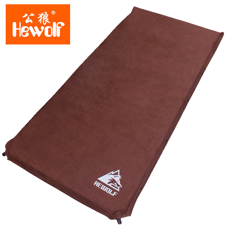 Wolf automatic inflatable cushion single portable padded outdoor camping moisture-proof mat tent Mat 1 meter wide dormitory bed 2