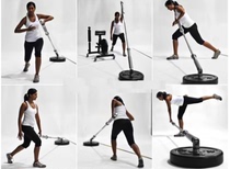 Core trainer double barrel mine barbell barrel bracket explosive core strength training equipment base