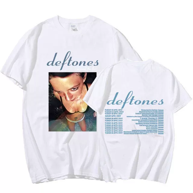 Футболка тура DEFTONES Around the Fur Tour Band Concert пр Punk Hippi