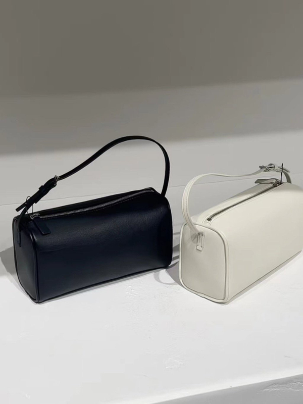 2024 Autumn Pencil Bag, Niche Cylinder Bag, Casual Versatile High-End Minimalist Mini Crossbody Underarm Handbag