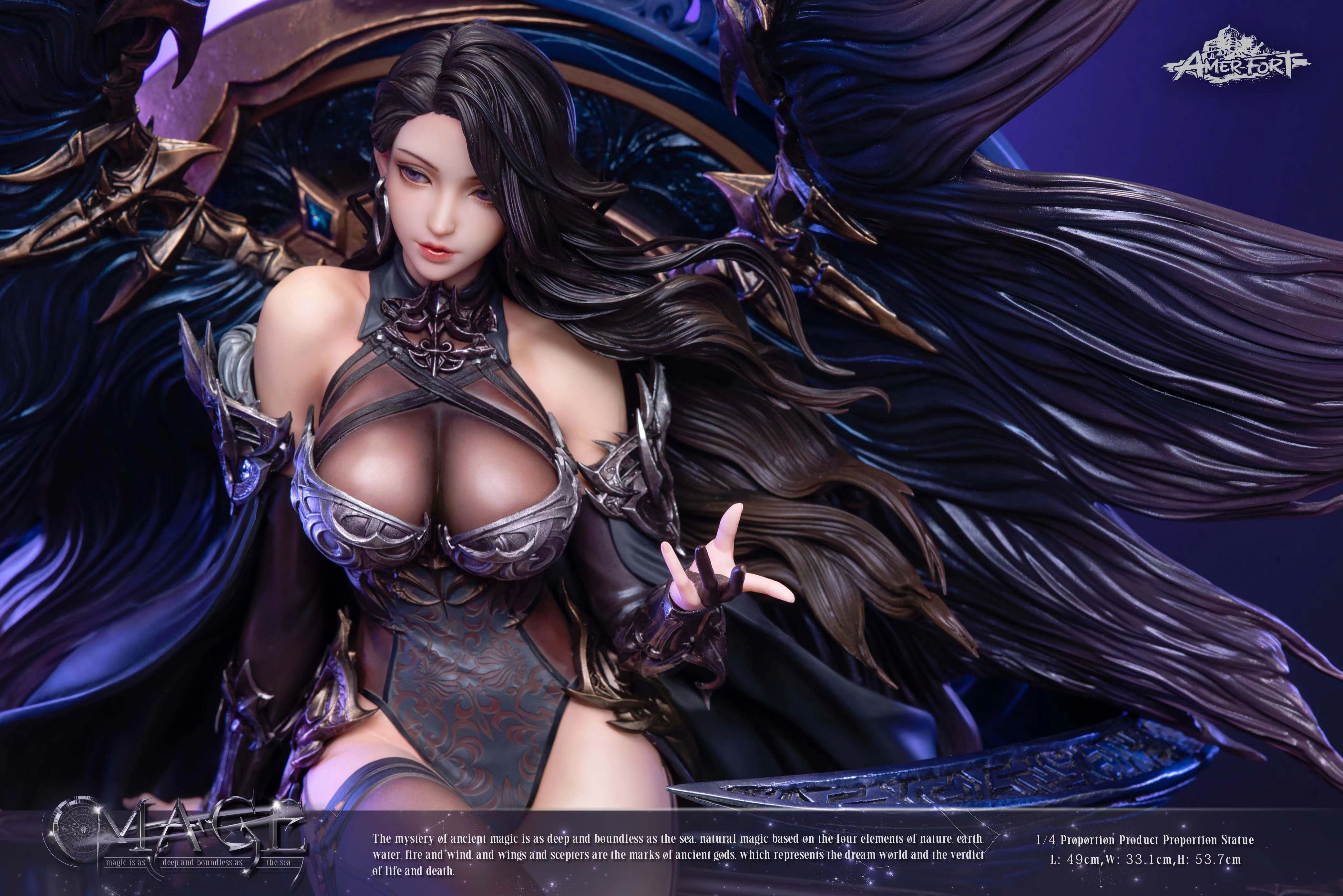Piji Studio AmerFort Elf Mage 1/4 Goddess Cast Off Resin Statue