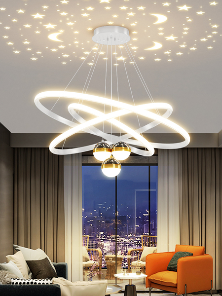 Living Room Chandelier Modern Minimalist Lighting Trendy Light Luxury Nordic Chandelier New Chinese Style American Style Bedroom Dining Room Chandelier