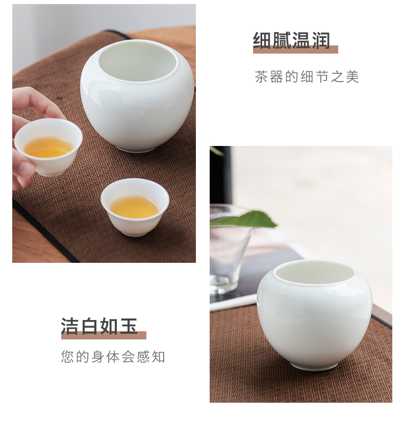 Get in jingdezhen ceramic building water manual writing brush washer from small hot pot kung fu tea tea to wash the tea taking spare parts