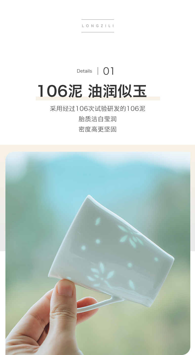 Lane. Jingdezhen ceramic keller to exquisite glass cup of milk for breakfast to send cups of coffee cup