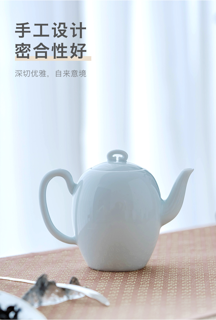 Get in high - temperature white porcelain beauty shoulder 106 clay pot analyzes 6 suit 170 ml