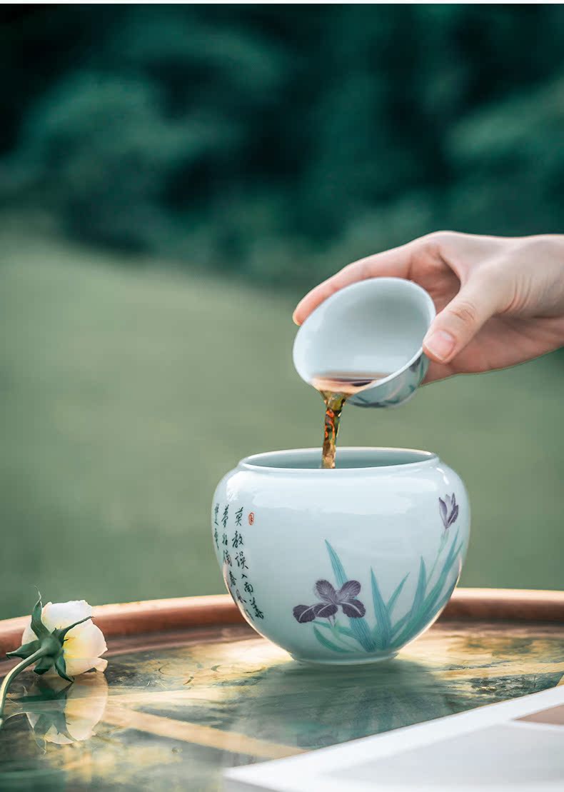 Get in large master cup kung fu tea set jingdezhen checking household sample tea cup built a single light tea cups