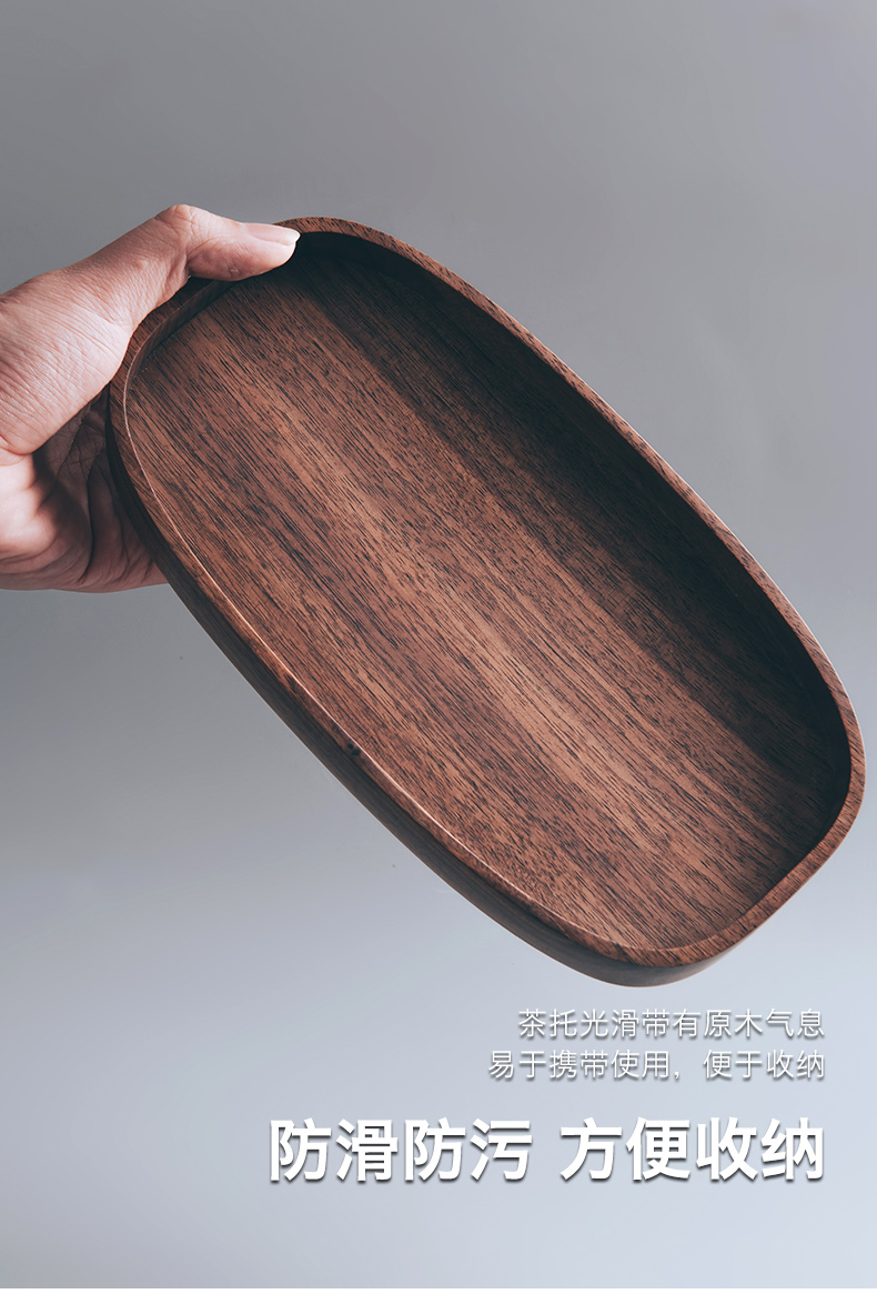 Made in jingdezhen tea accessories and hot water cup saucer contracted walnut tea tea tray cup mat