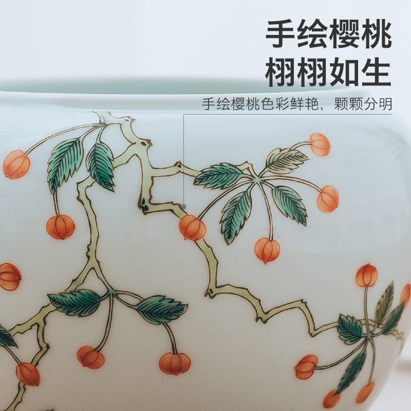 Get in large - sized ceramic water home writing brush washer tea vessel spare parts JingDe wash cup tea to wash