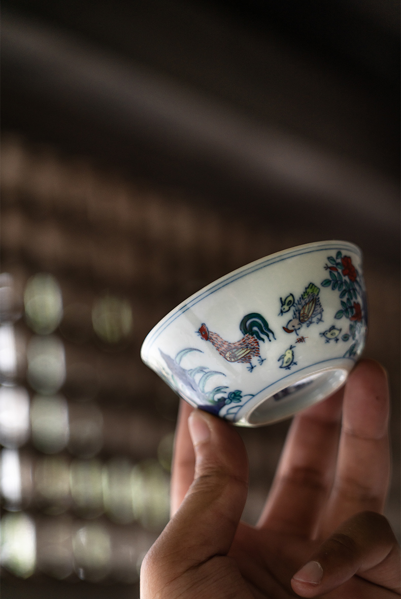 Made in jingdezhen masters cup ceramic cups view restoring antique checking one chicken with maintain cylinder cup single CPU