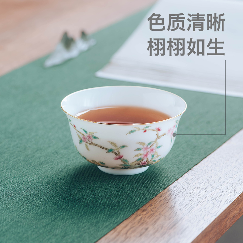 Master cup single CPU high - end jingdezhen in child pay big if he had not violet arenaceous hand - made ShaTang cup host a cup of tea