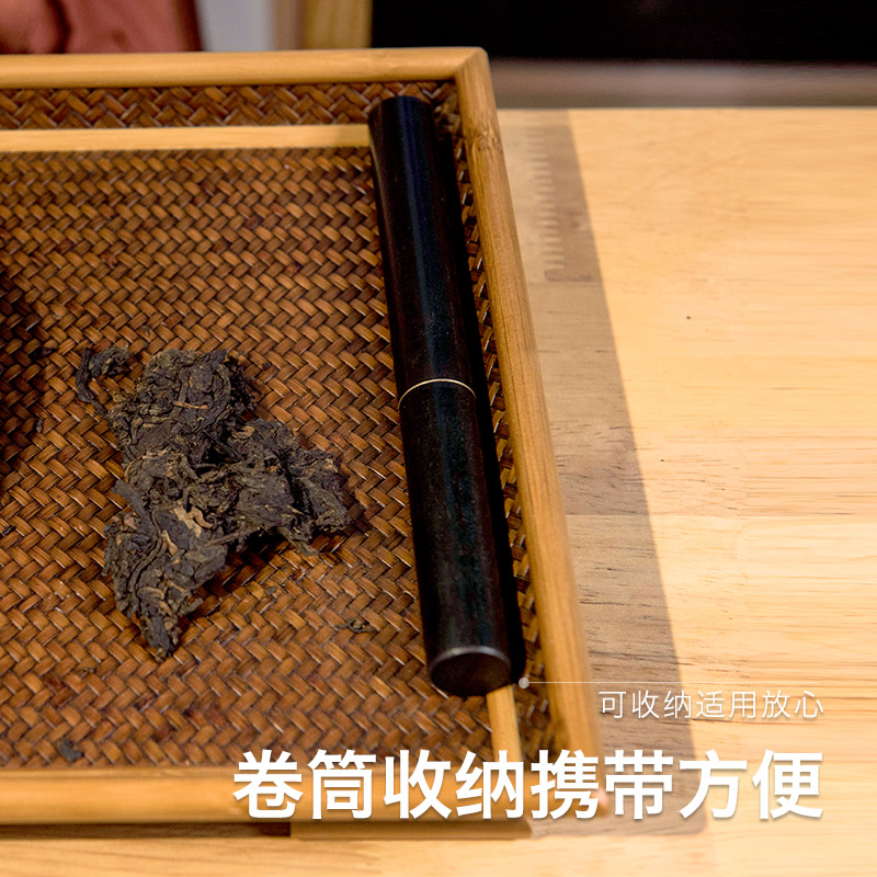 The Custom in The child. The Purple light tan solid wood tea knife. Pry tea cake. The tea taking with zero