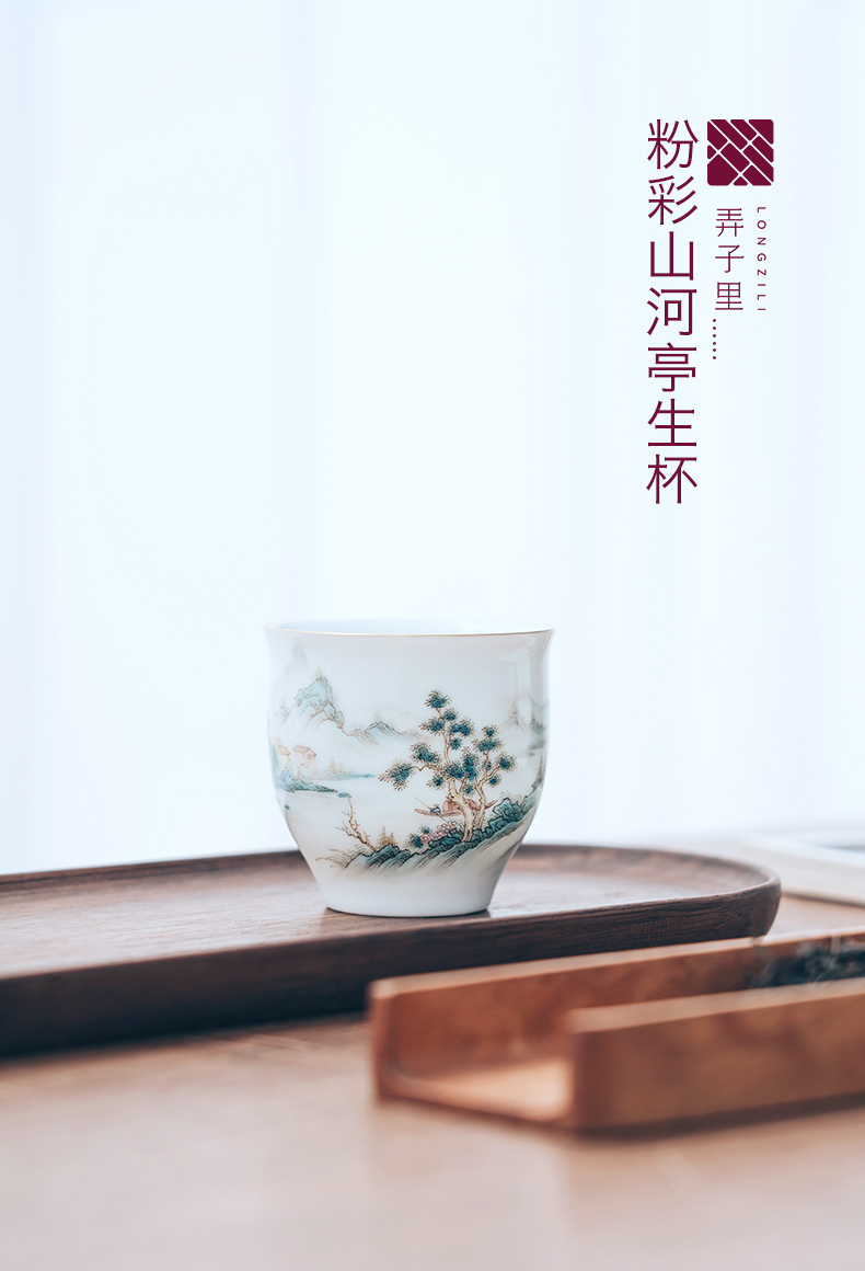 Sunvo pavilion in child born master tea cup cup sample tea cup jingdezhen ceramic kung fu master cup single CPU