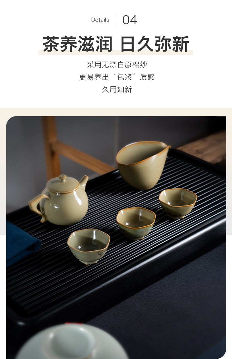 Made in jingdezhen bakelite tea tray was kung fu tea tea tea tray household contracted pure color plate saucer plate