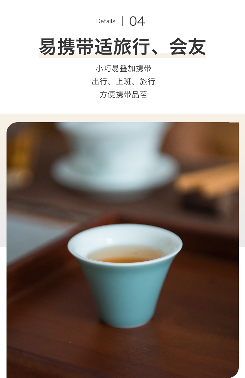 Made in jingdezhen ceramic checking household sample tea cup kung fu tea set suit to build master cup small tea cups