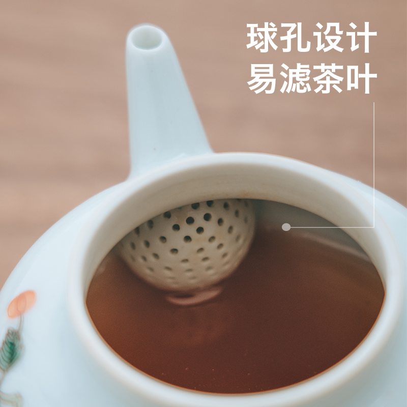 Get son little teapot one make tea with jingdezhen ceramic teapot suit with a single violet arenaceous cooking pot