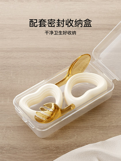 英氏宝宝自主进食叉勺儿童吃饭训练勺子ppsu婴儿辅食餐具一岁两岁