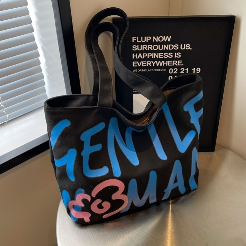 Large-Capacity Canvas Bag for Women, New Summer Fashion Shoulder Bag, Commuter Tote Bag, Cartoon Handbag, Mommy Bag Large-Capacity Canvas Bag for Women, New Summer Fashion Shoulder Bag, Commuter Tote Bag, Cartoon Handbag, Mommy Bag