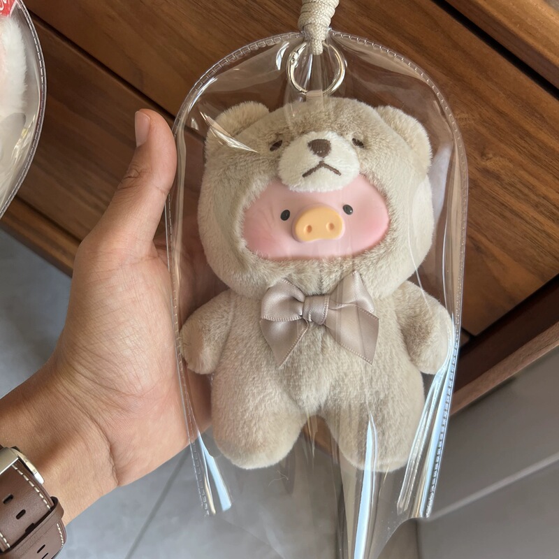 Lulu Pig Vinyl Blind Box Plush Pendant Pvc Dustproof Bag Anti-Dirt High Transparency Canned Pig Protective Cover Raincoat Cover