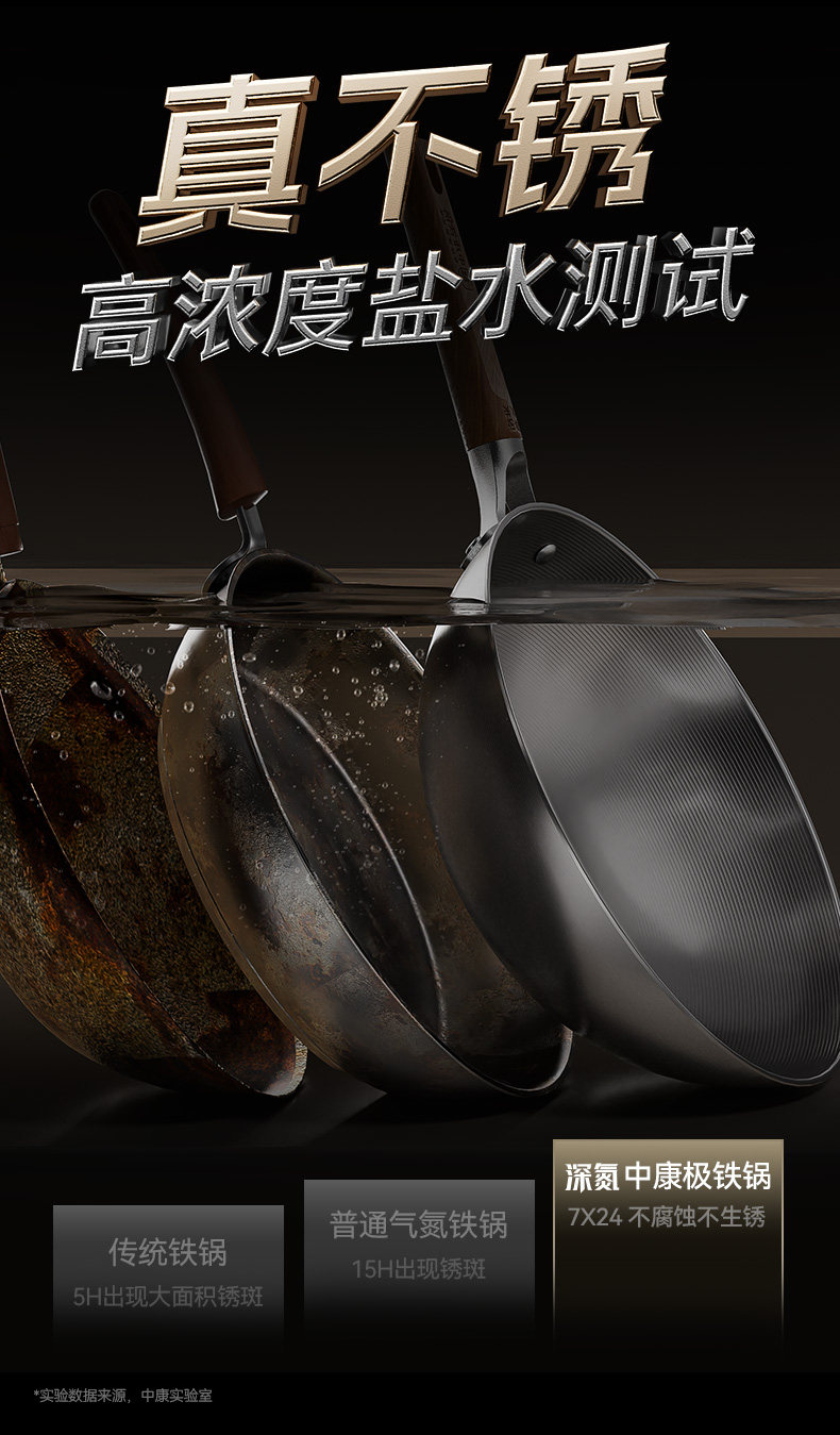 安享好物 安享S级炒锅-中康第四代 深氮铁锅 国标 