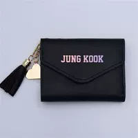 Bangtan Boys wallet Cute tassel card bag student short foldi