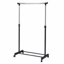 COSTWAY Adjustable Rolling Clothes Hanger Coat Rack Floor Ha