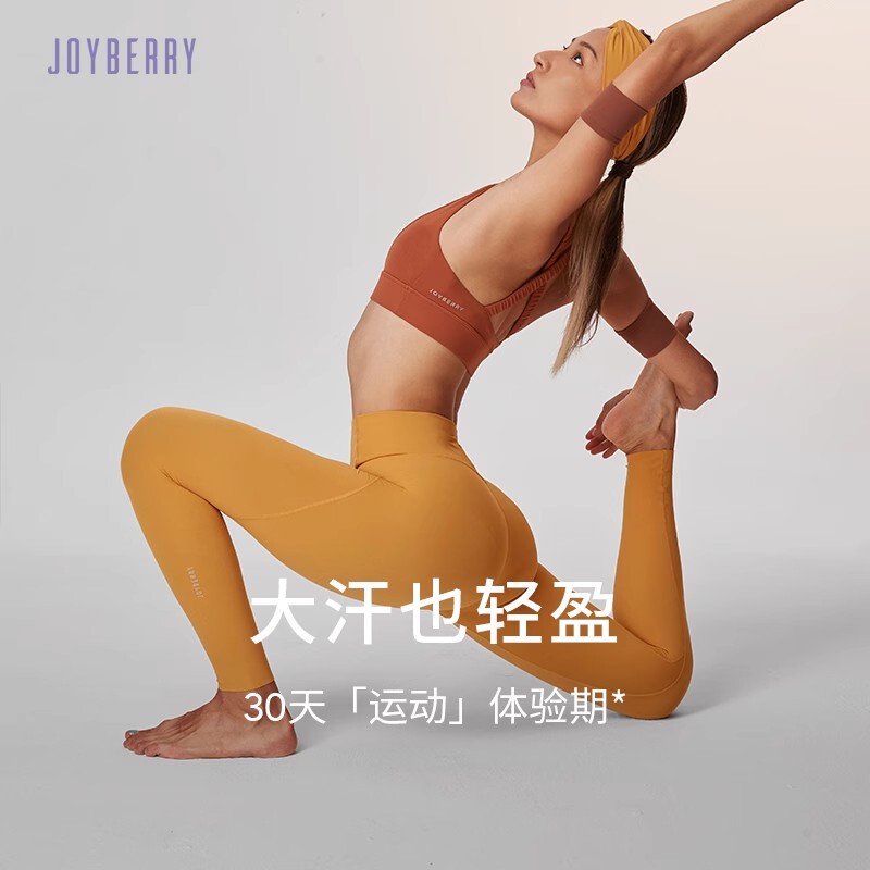 New|Yue Sense Pants Tactel ® Feather Fiber Light and Breathable 22" Sports Tights Joyberry