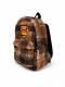 Plaid Cartoon Monkey Bag Autumn and Winter Plush Casual Travel Outing Student Backpack School Bag