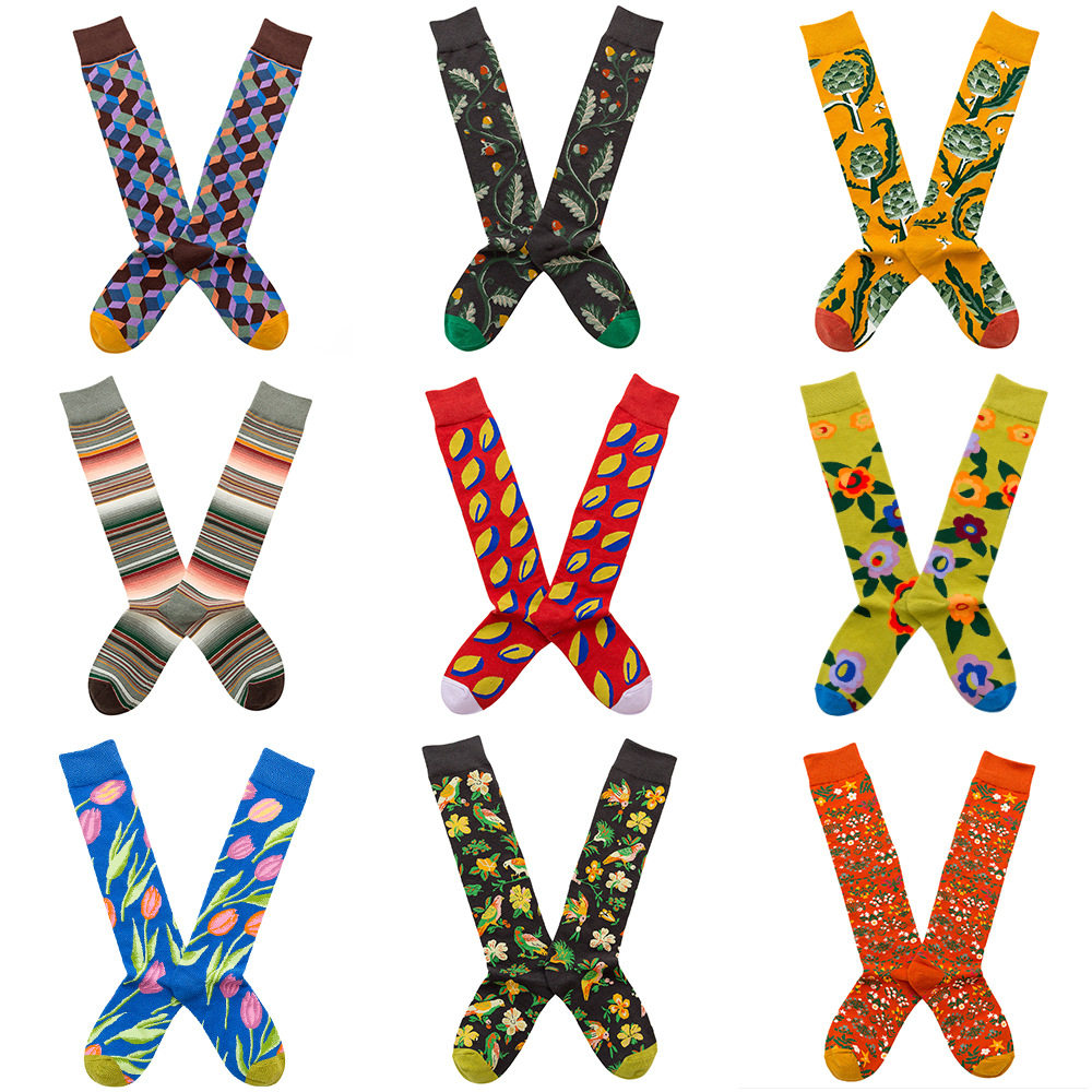 Носки medium and high tube calf and knee socks french ins style re Aishang