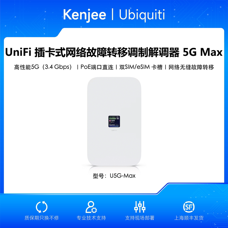 U5G-Max 5g Plug-In Card Poe Backup Seamless Failover Modem Sim Card Ubnt Kenjee