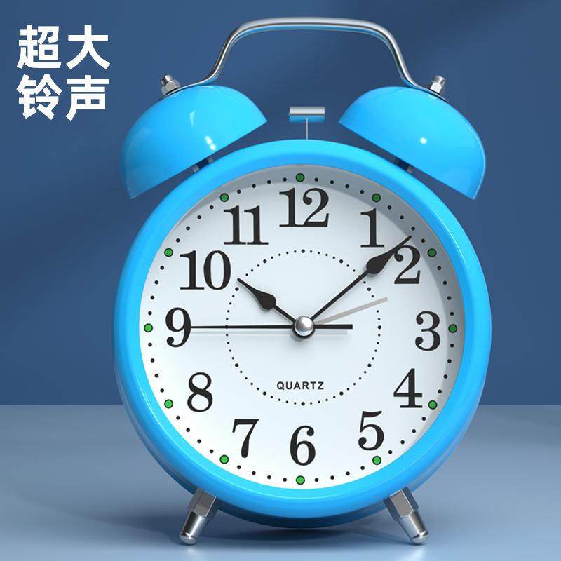 Alarm clock students dedicated to getting up the god instrumental 2023 new headboard small alarm bells children's bells boys girls use the night light table-Taobao