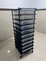 Large adult python crawling pet reptile black king cow white lady pig nose corn blue tongue climbing cabinet steel structure breeding cabinet