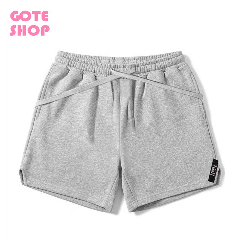Gote Shop Shorts [Zygote] Extra-Long Drawstring Loose Casual Gray Shorts