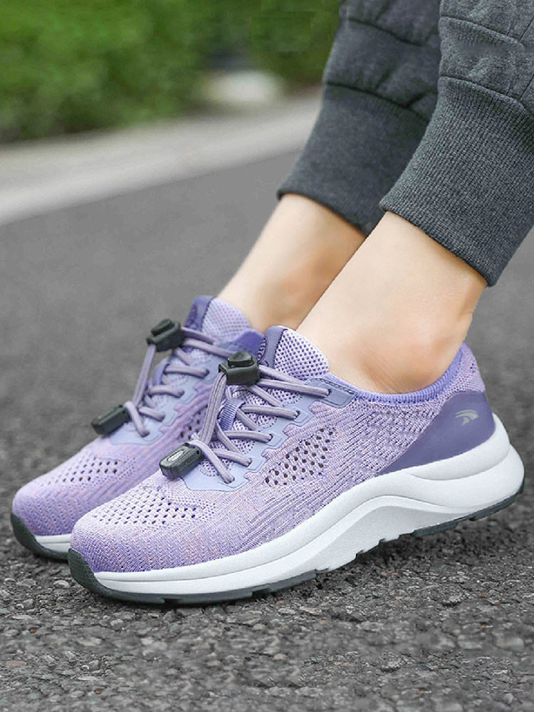 益生健步休闲鞋女简约百搭健步鞋妈妈鞋女舒适透气缓震鞋子女