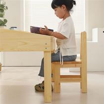 Gansu kindergarten early education childrens library reading room solid wood reading table picture book library dedicated slope learning class