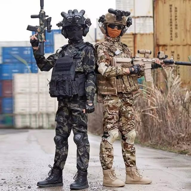 Delta Force Weilong Suit Cosplay Children's Camouflage Clothing Helmet Full Set of Equipment Tactical Combat