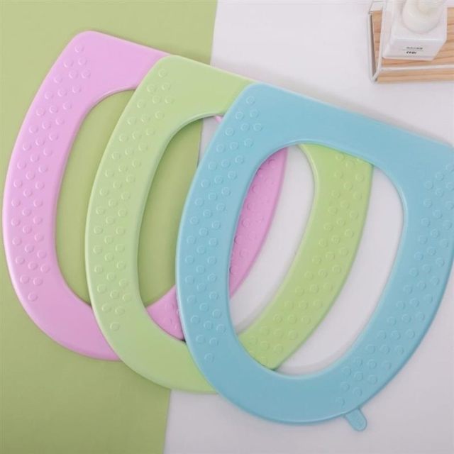 Large Size V-Shaped Toilet Seat Cushion, Waterproof Toilet Seat Pad, Winter Household Use, All-Season Universal Foam Silicone, No-Wash Adhesive